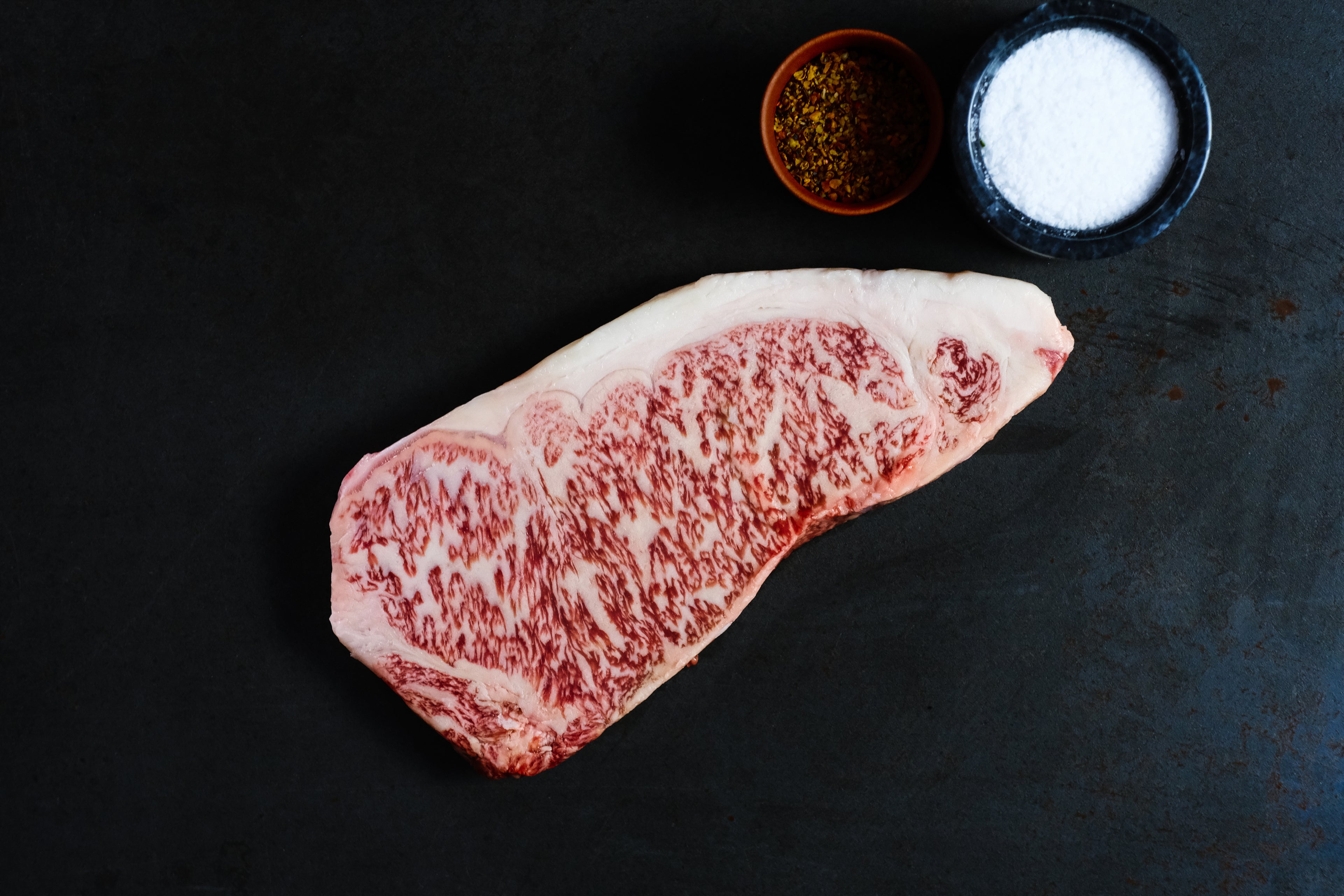 Miyazaki Striploin Steak | Miyazaki Wagyu Striploin | Viandes Crystal